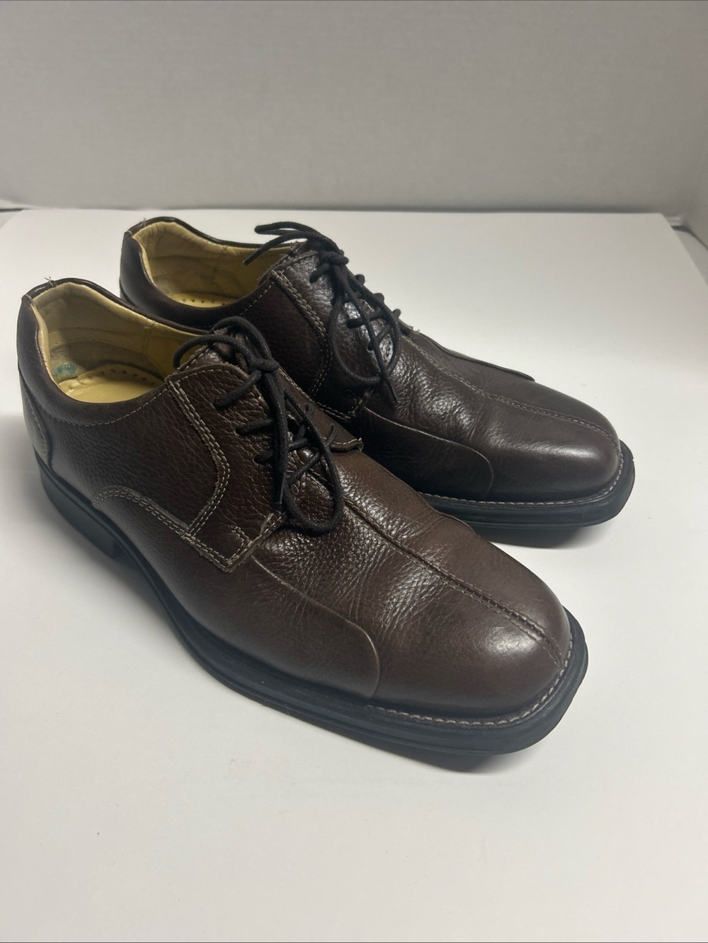 Studio Belvedere Bay Bridge Brown Leather Oxford Shoes Men's Size 9 D